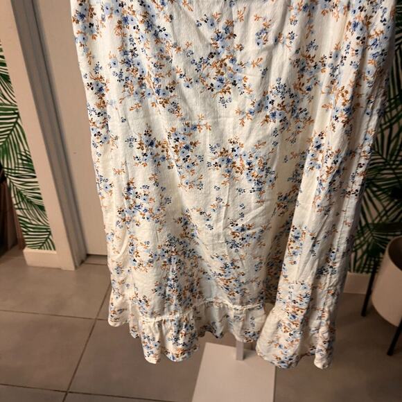 Old Navy Floral Ruffled Mini Dress Sz M - Picture 9 of 11